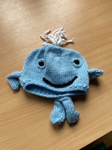 Blue Whale Knitted Hat for Kids
